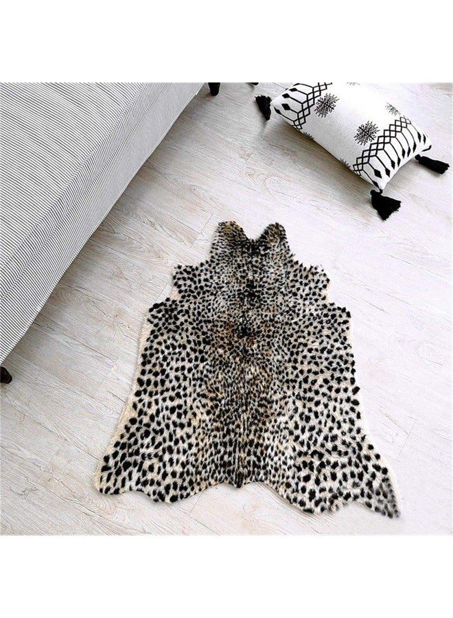 Seek4comfortable Leopard Print Rug, Faux Cowhide Cheetah Skin Rug Animal Printed Area Rug Carpet For Home Office, Livingroom, Bedroom - Image 5