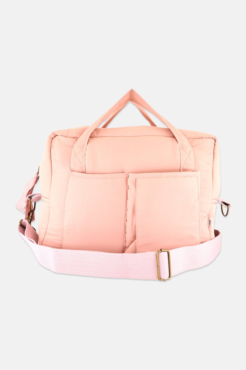 Citron Women Solid Satchel Bag 32 H 45 L 25 W cm, Pink - Image 2