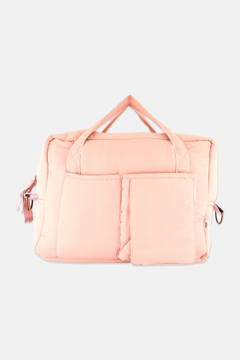 Citron Women Solid Satchel Bag 32 H 45 L 25 W cm, Pink - Image 4