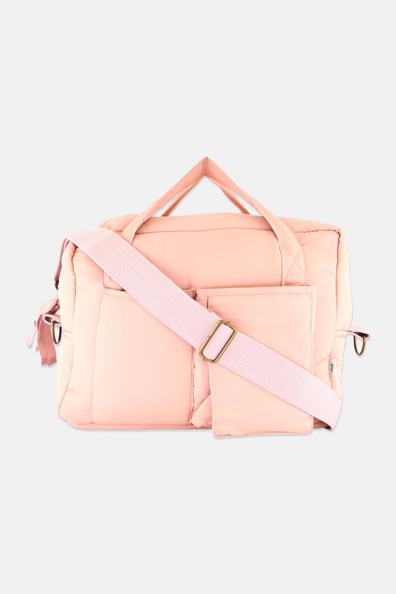 Citron Women Solid Satchel Bag 32 H 45 L 25 W cm, Pink - Image 1