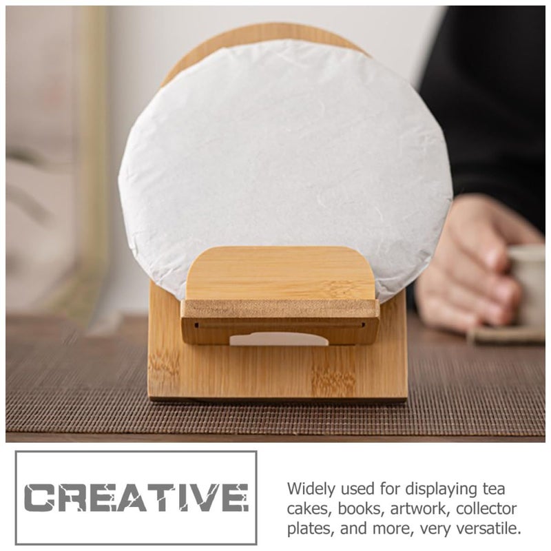 Bamboo Tea Cake Display Stand Decorative Holder For Home Storage And Organization - Image 4