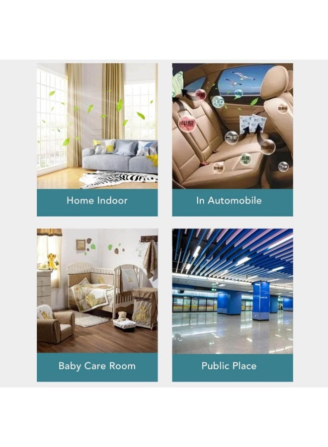 جهاز قياس جودة الهواء الداخلي 9 في 1، جهاز اختبار واي فاي 2000mAh مع شاشة LCD ملونة، لـ PM2.5، PM10، HCHO، الملوثات العضوية، ثاني اكسيد الكربون، ثاني اكسيد الكربون - Image 5