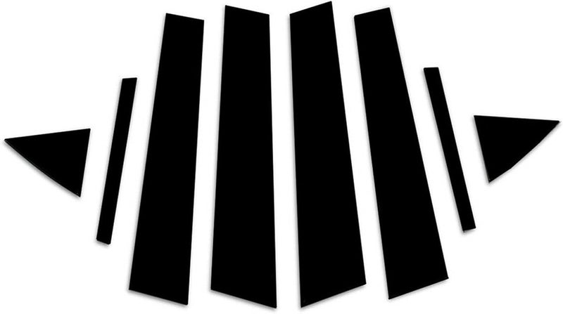 QASULER 8PCS Polished Pillar Posts for Hyundai Elantra 2017-2018 - Image 1