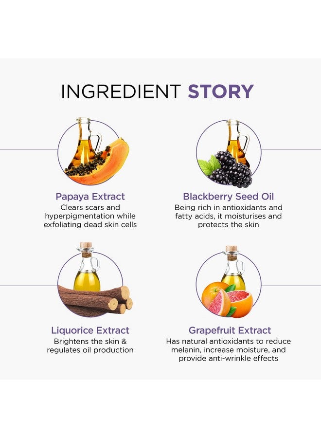 OSHEA Herbals Glopure Lightening Face Scrub For All Skin Types | Glow, Exfoliation & Remove Impurities | Enriched With Blackberry & Licorice Extracts - 100G - Image 4