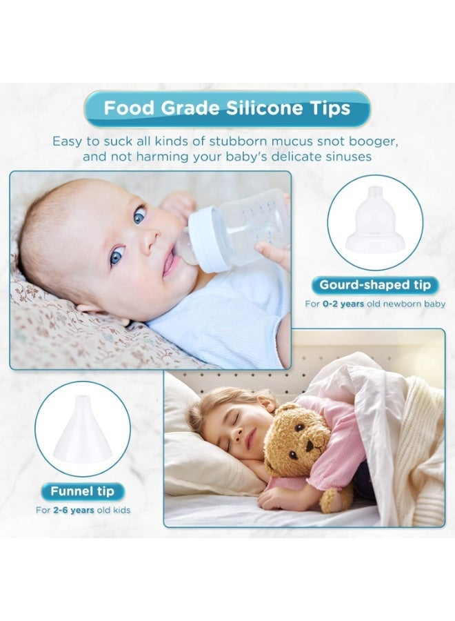 Electric nasal aspirator for babies – Deep nasal cleaning with 5 suction levels, rechargeable and portable, mucus remover for infants and newborns - Image 3