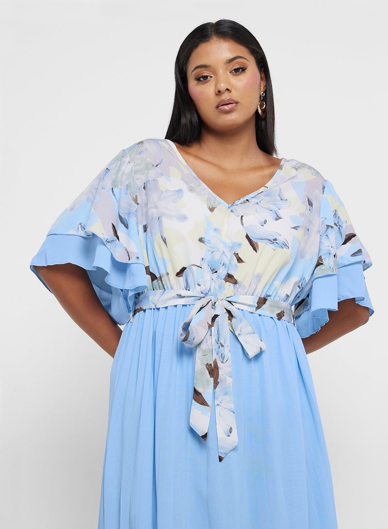 Ella Plus Floral Pleated Dress - Image 3