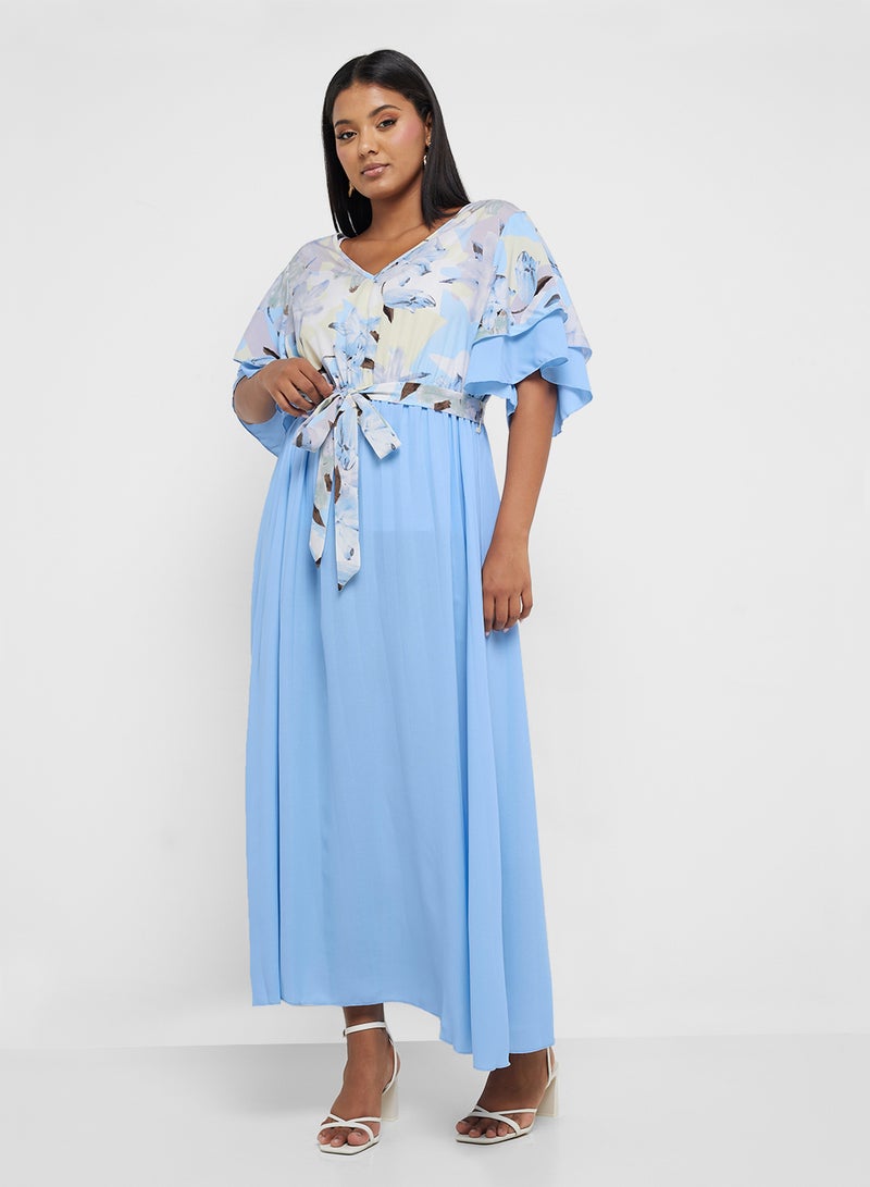 Ella Plus Floral Pleated Dress - Image 1