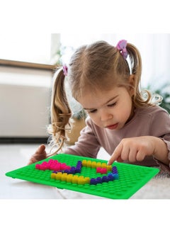 VGRASSP 80+ Pcs Colorful Two Pin Building Blocks Pegboard Toy for Kids - Make Your Own Designs, Endless Imagination and Creativity with Fun Learning - Color As Per Stock - pzsku/Z3A8CFD858D9AA6E080BEZ/45/_/1737806569/6b49009e-8e61-411e-aa67-b24d50e65ed9