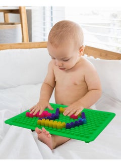 VGRASSP 80+ Pcs Colorful Two Pin Building Blocks Pegboard Toy for Kids - Make Your Own Designs, Endless Imagination and Creativity with Fun Learning - Color As Per Stock - pzsku/Z3A8CFD858D9AA6E080BEZ/45/_/1737806577/21eeb619-2db4-452c-8455-7f662e78ba83