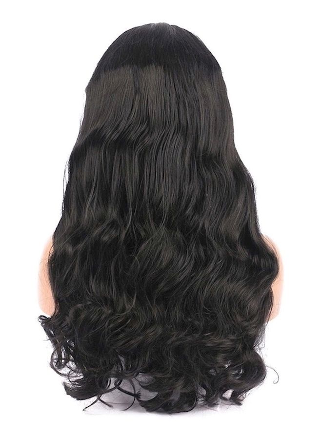 NIBEMINENT Long Curly Wig Black - Image 3