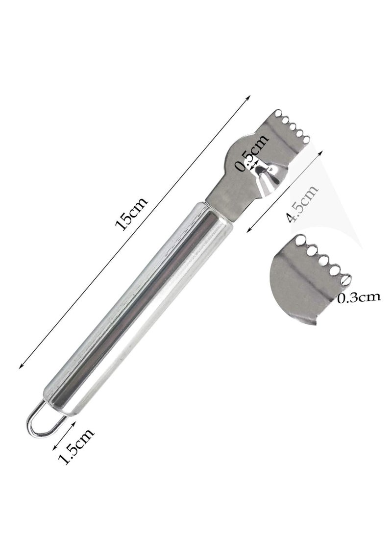 Generic - 3 Pieces Lemon Zest Peeler for Cocktails Stainless Steel Orange Rind Peeler Tool Orange Citrus Twist Peeler with Channel Knife Kitchen Accessories Knife Tool for Kitchen & Bar, Dishwasher Safe - Image 1