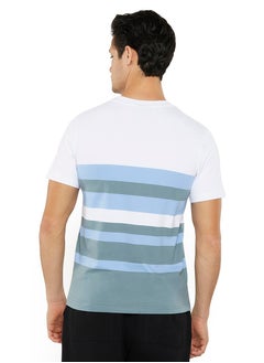 NAUTICA Contrast Striped Regular Fit Premium Cotton Crew Neck T-shirt  - Image 3
