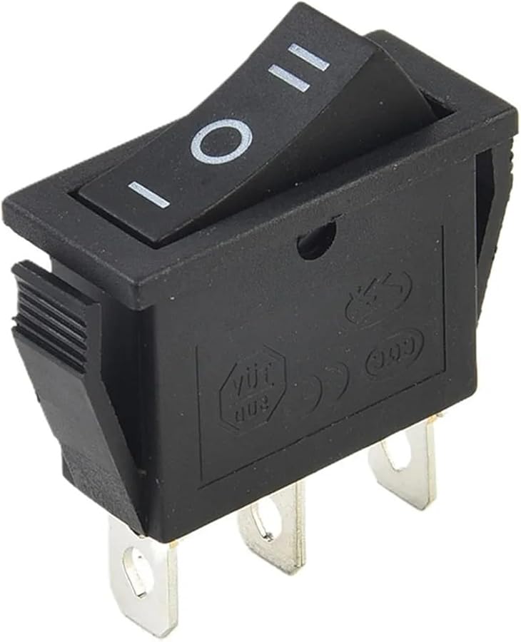KCD3 Rocker Switch ON Off 3 Position 3 Pin 12V 16A 250VAC Power Switch with Light - Image 1
