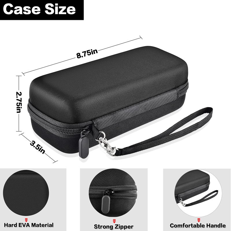 Comecase Toothbrush Travel Case Compatible with Oral-B Pro 1000, 2000, 3000, 3500, 1500/ for Philips Sonicare ProtectiveClean 4100 5100 Electric Toothbrush with Mesh Pocket for Accessories - Black (Bag Only) - Image 5