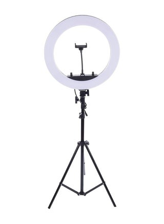 HQ-18  18inch Live Stream Led Soft Ring Light With 360 Degree Rotation Mobile Holder Bag And 2.1 Meter Stand - pzsku/Z3A8D23FA6ADCC014664AZ/45/_/1720845582/ec166a62-79f9-4a4a-ab5a-8c5c66be8b0e