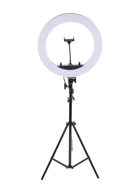 HQ-18  18inch Live Stream Led Soft Ring Light With 360 Degree Rotation Mobile Holder Bag And 2.1 Meter Stand