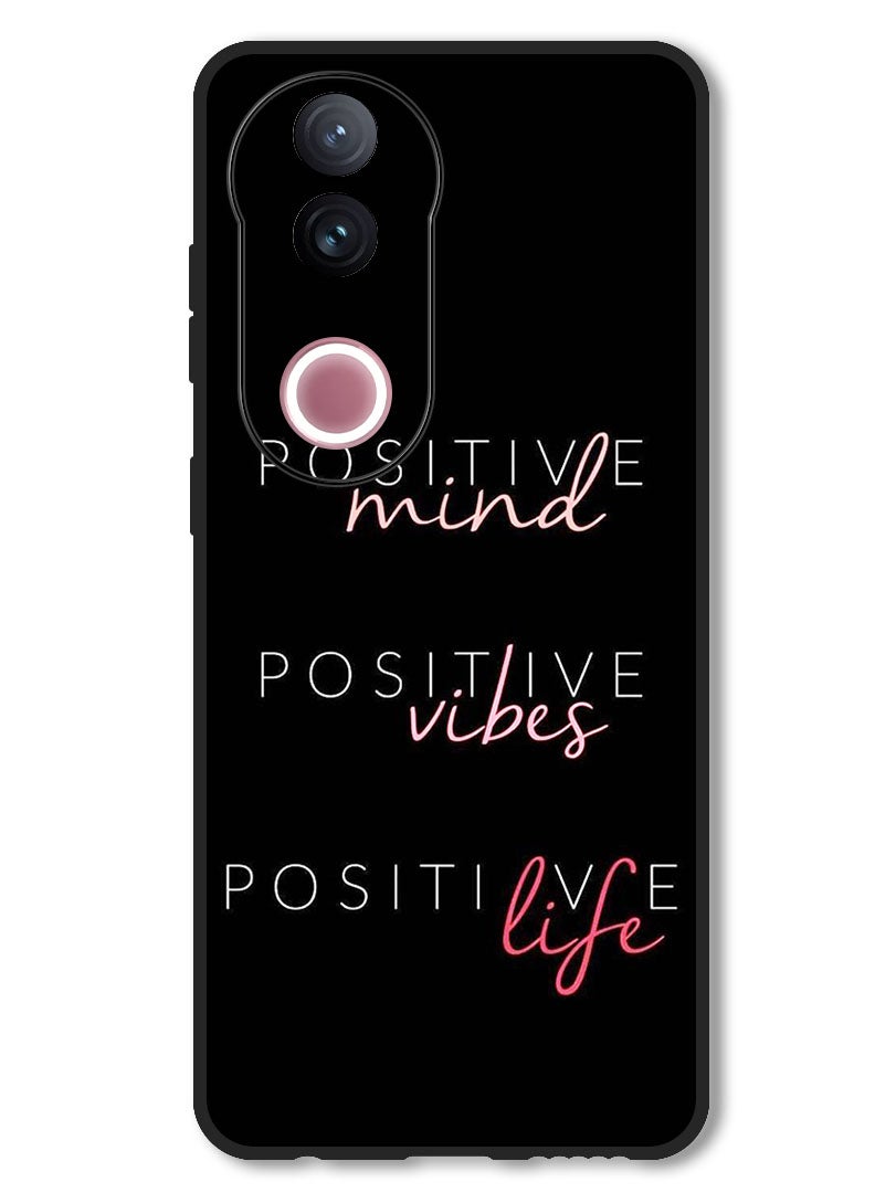 Theodor Case Compatible with Vivo V50 Protection Shockproof Bumper Cover Positive Mind - Image 1