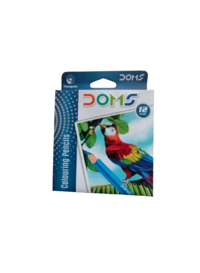 DOMS Classic Colored Pencils Box – 12 Pieces