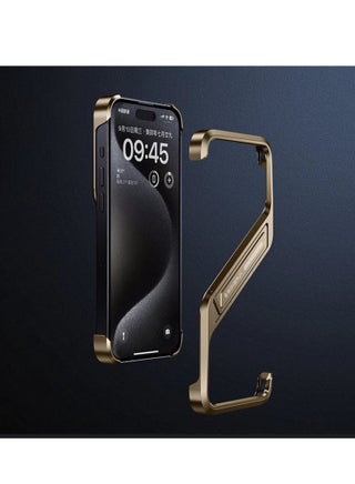 Case For iPhone 16 Pro Max S-shaped Stand Frameless Metal Phone Case Desert Titanium - pzsku/Z3A8D4222C41B4A18443DZ/45/_/1727349347/71c52c1e-f503-4fde-b855-e0b86efe1f95
