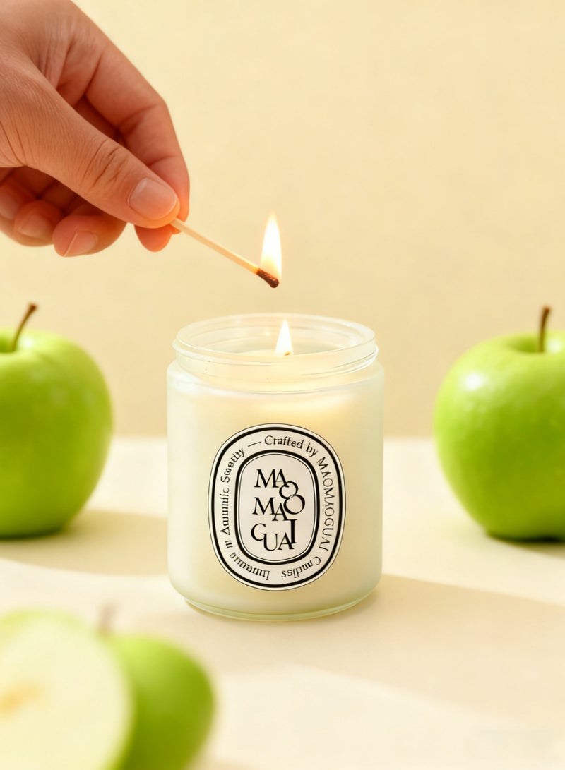 شموع عطرية نباتية برائحة التفاح، مجموعة شموع عطرية تدوم 50 ساعة، 70 أونصة، مجموعة هدايا شموع للنساء، مثالية كهدايا عيد ميلاد - Image 4