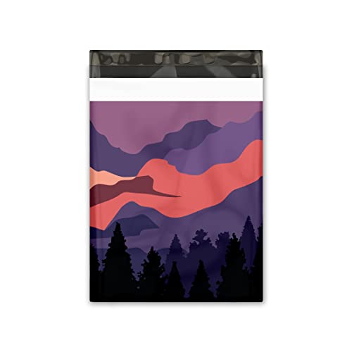 Pro Supply Global 10x13 (100) Mountain Sunset Summer Designer Poly Mailers Waterproof Self Sealing Tear Resistant Polymailers Shipping Envelopes Premium Printed Bags For Small Businesses - Image 3