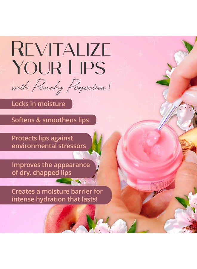 YuGlo Moisture & Collagen Booster Lip Sleeping Mask Treatment To Restore Hydrate & Plump Dry Chapped Lips Peach - Image 4