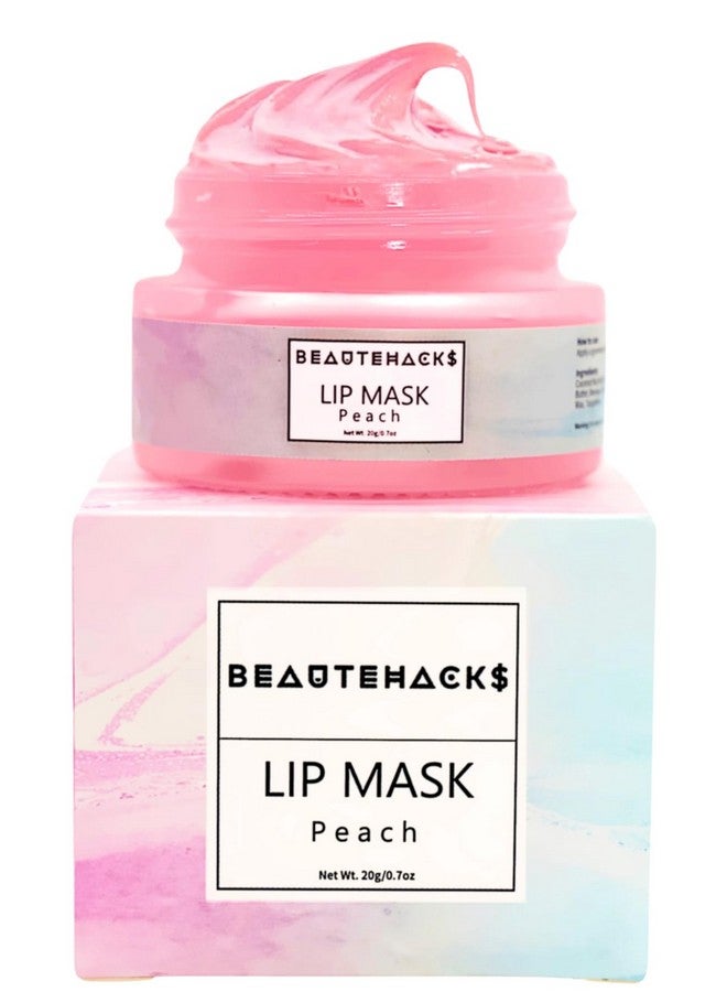 YuGlo Moisture & Collagen Booster Lip Sleeping Mask Treatment To Restore Hydrate & Plump Dry Chapped Lips Peach - Image 1