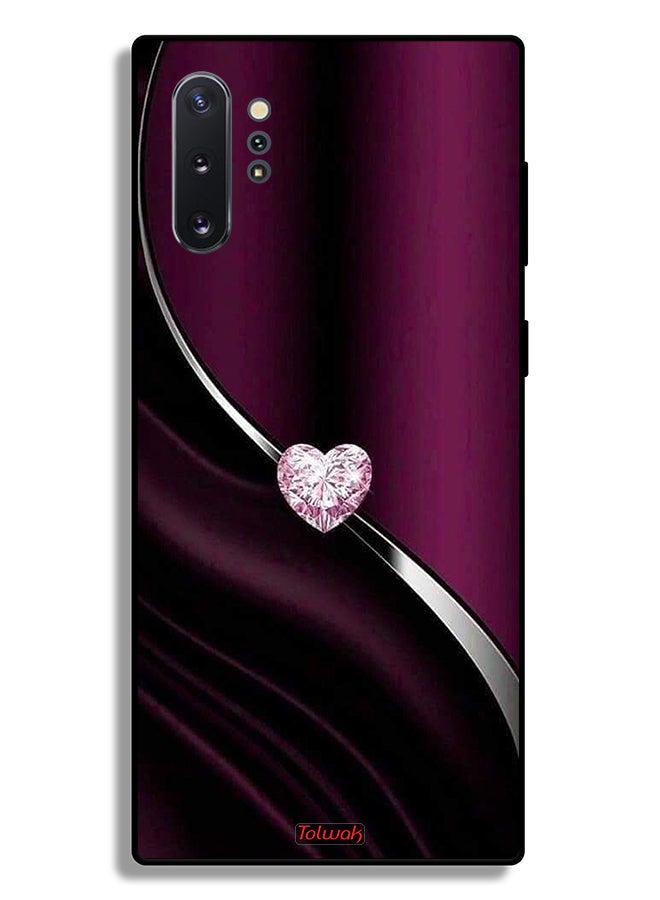 Tolwak Samsung Galaxy Note 10 Plus Protective Case Cover Diamond Heart - Image 2