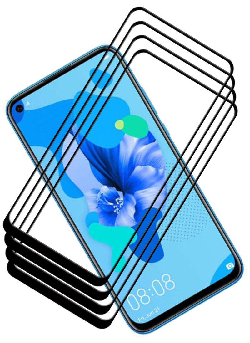 ACLIX 4 Pieces Antistatic ESD Dustproof Premium Quality High Definition Tempered Glass Screen Protector Designed For Huawei nova 5i - Image 1