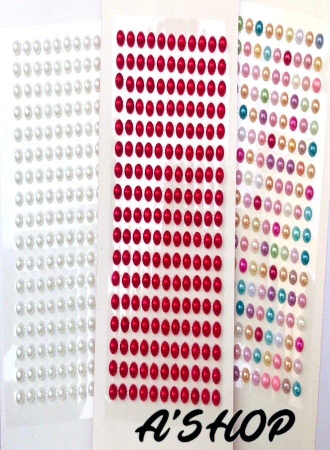 A'SHOP Paper Pearl Stone Sticker (Multicolour) - Set of 3, Love - Image 2