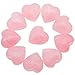 rockcloud Healing Crystal 0.5 inch Rose Quartz Carved Worry Stone Chakra Reiki Balancing(Pack of 10) - Image 2