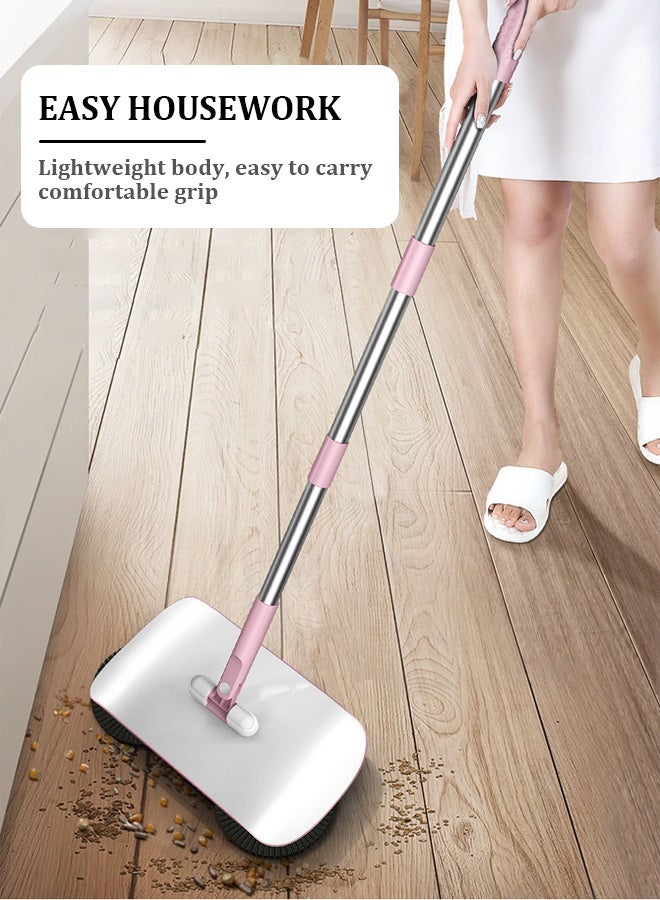 Push sweeper - 2-in-1 All-in-One Floor Cleaner with 180° Rotating Head, Dustpan & Reusable Pads - Effortless Space-Saving Cleaning Tool - Image 2