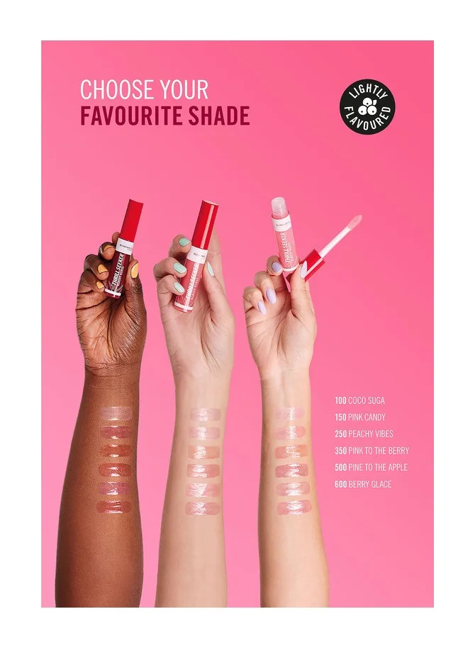 RIMMEL LONDON Thrill Seeker Glassy Gloss Lip Gloss - 600 - Berry Glace, 10ml