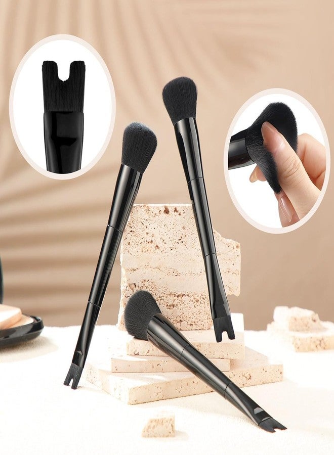 LuxoCare Nose Contour U-Shaped Makeup Brush - 2-in-1 Dual Ended, Precision Sculpting & Defining, Perfect for Blush, Highlight， Cheek Bones & Nose, Suitable for Beginners & Professionals - Image 4
