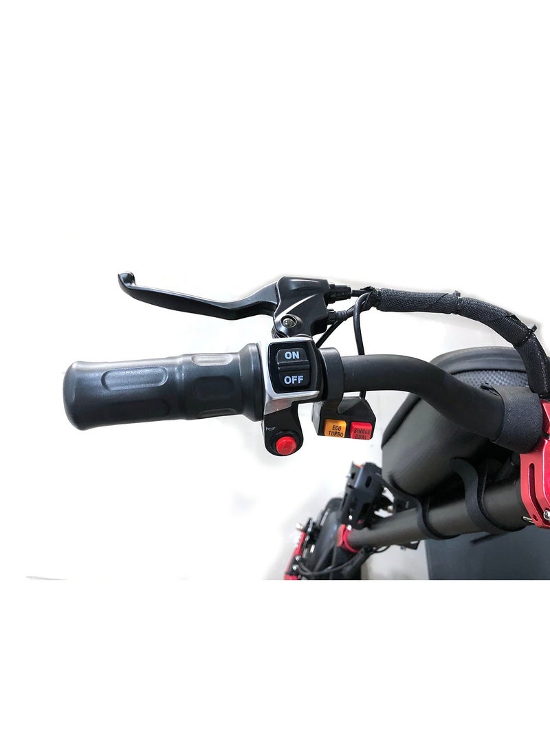 Crony - DK-30 Dual 1500W Motor E-Scooter for Adults, 52V/20AH 45-80KM Range 10''Off-Road, Heavy Duty Foldable All-Terrain Commuter Scooter with Dual Suspension, Disc Brakes, Aluminum Frame Electric Scooter, LED Headlights, Base Lights, Mobile Phone Holder, Front Bag, Brushless Motorized Portable E-SkateBoard, Capable of 90KM Travel Performance, 120 kg High Capacity Electric Ebike for Heavy Riders - Image 1