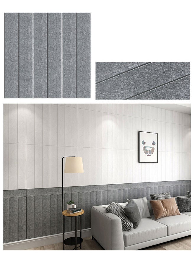 Switch - Self Adhesive 3D Foam Set Of 10 Wallpaper Premium Quality For Home Office Restaurant Self Install Grey - Image 1