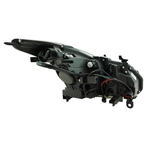 TRQ Driver & Passenger Side Headlight Assembly Set Headlights Driver & Passenger Side Compatible with 2011-2013 INFINITI G37 2014-2015 Q60 IN2502148 IN2503148 - Image 3