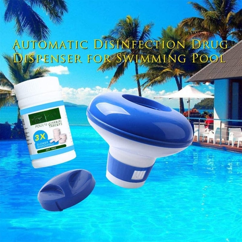 Floating Pool Cleaner Set Swimming Pool Cleaning Float Belt 200g Purification Sheet Swimming Pool Chlorine Cleaning Kit - Image 2