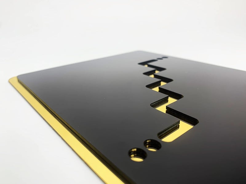 Vertical Root Inc ® STAIRS BLACK GOLD Self adhesive Sign 5.5 inch by 9 inch, Mall Business Stores Cafe Shop corporate Hospital Hotel School Office - Image 3