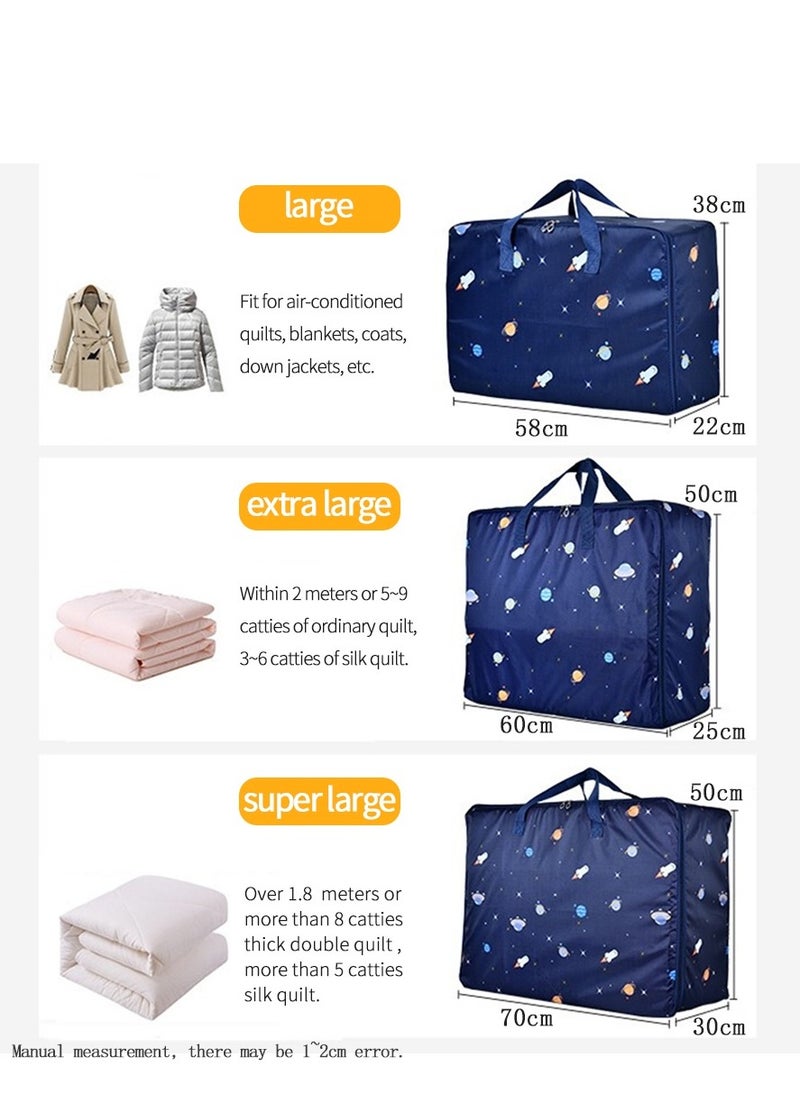 Clothes Storage Bags,Large Capacity Oxford Material,Storage Containers with Reinforced Handle SturdyZipper,Moving Supplies