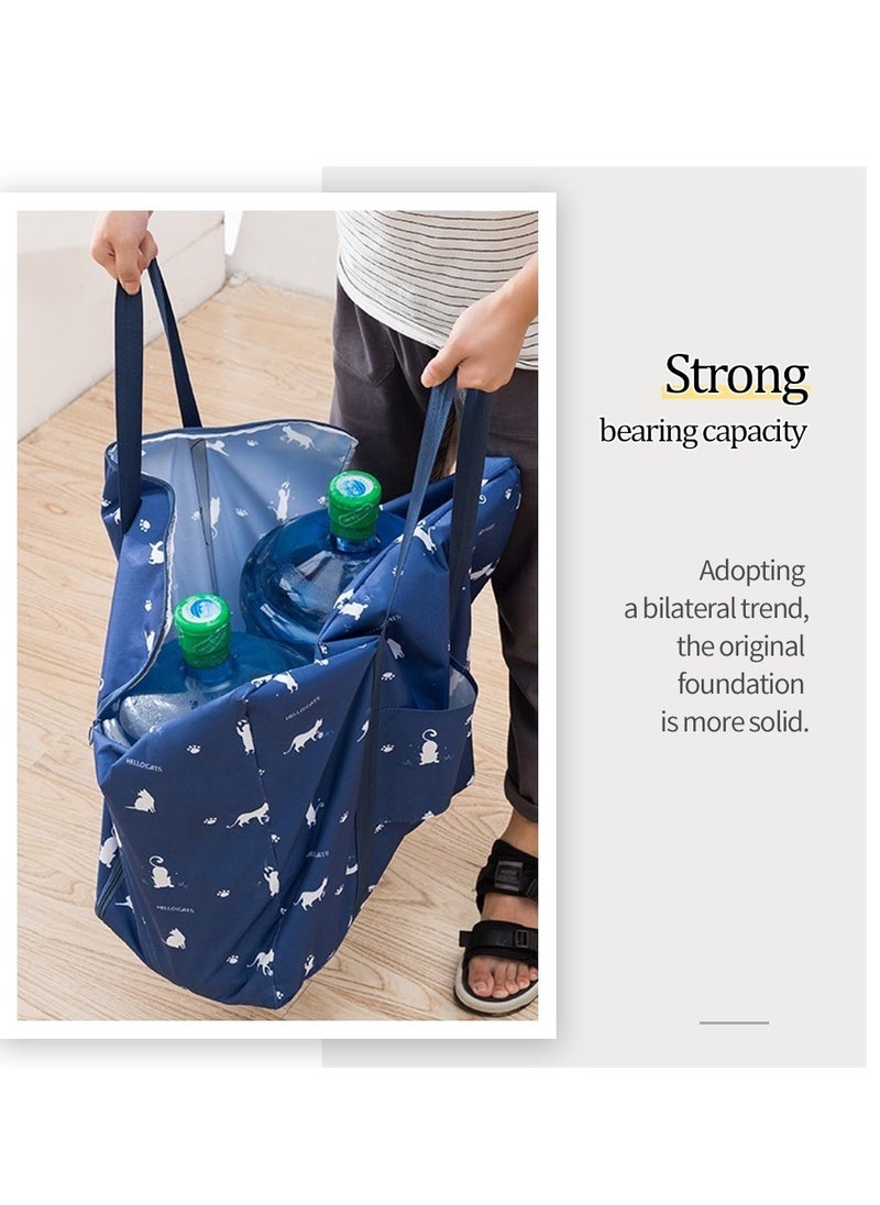 Clothes Storage Bags,Large Capacity Oxford Material,Storage Containers with Reinforced Handle SturdyZipper,Moving Supplies