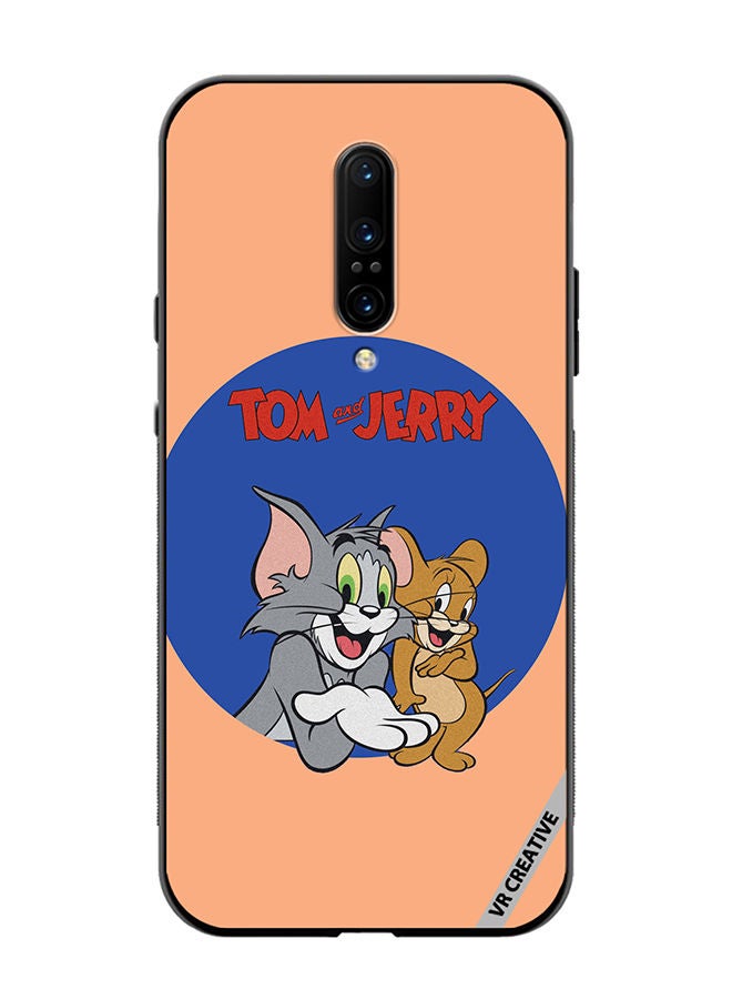 VR CREATIVE Protective Case Cover For OnePlus 7 Pro Tom And Jerry Design Multicolour - Image 1