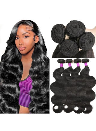 Body Wave Bundles Human Hair 20 22 24 26 Inch 12A Human Hair Bundles 100% Unprocessed Brazilian Hair 4 Bundles Human Hair Extensions for Women Natural Black - pzsku/Z3A8E1943C5E64615FE26Z/45/1745226115/21dd9ff3-9f99-4e27-b520-a4319f2776b5
