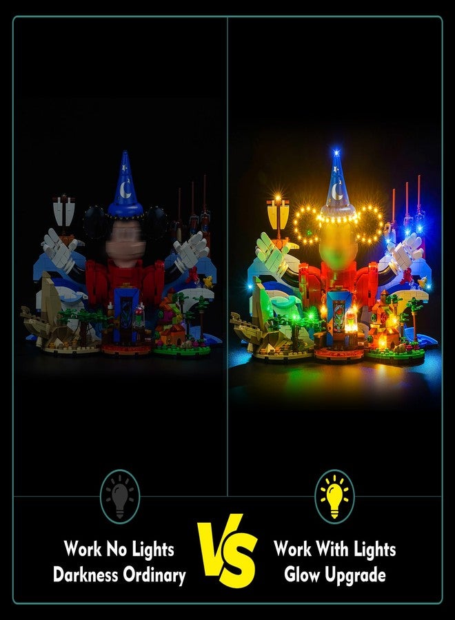 LocoLee Light Compatible with Lego Magic of Disney 21352 Lighting Set Accessories Compatible with Lego 21352, No Models Only Light (Music Version) - Image 3