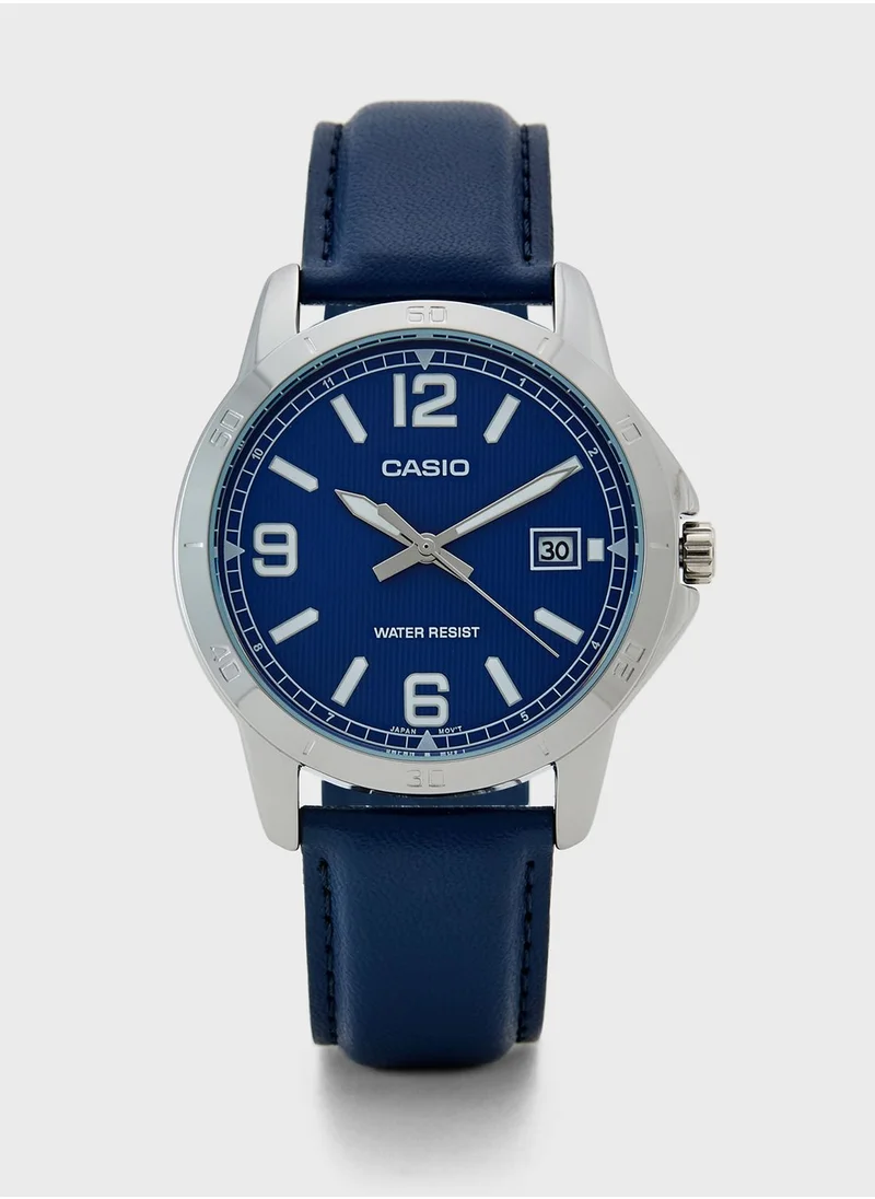 CASIO Classic Leather Strap Analog Watch