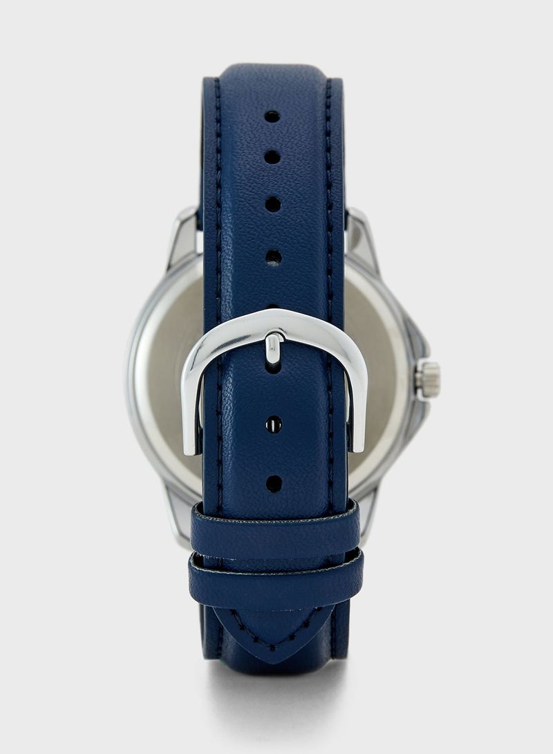 كاسيو ساعة انالوج جلد اصلي - Image 3