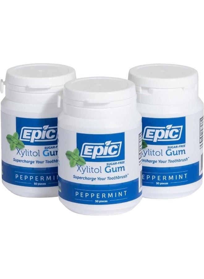 Epic Sugar-Free Xylitol Chewing Gum - Peppermint Flavor - Image 1