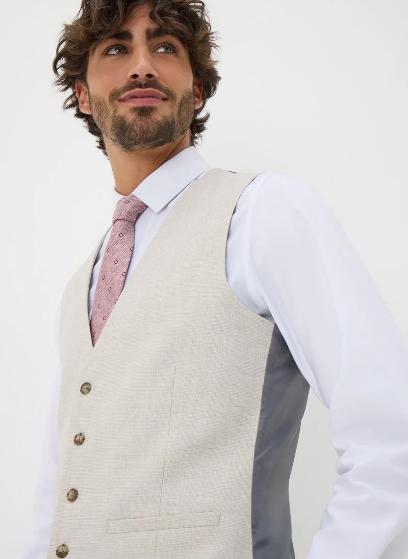 Matalan Taylor & Wright Monaco Stone Waistcoat