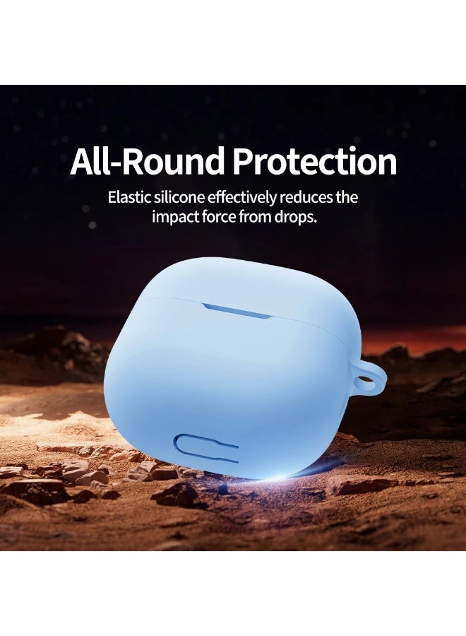 TWEGGON Huawei FreeClip 2 Case, Protective Silicone Soft Case for Huawei FreeClip 2 Light Blue - Image 5