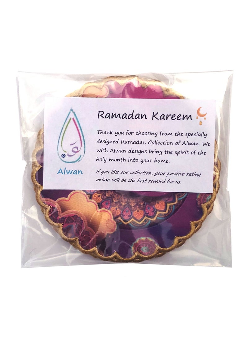 Alwan Ramadan Kareem Fabric Coaster Set of 6 - Image 4
